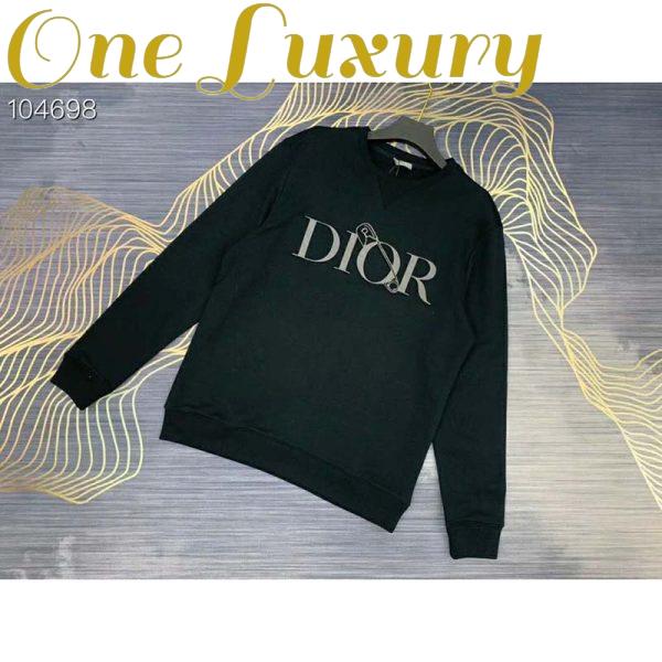 Replica Dior Men Oversized Dior And Judy Blame Sweatshirt Cotton-Black 2