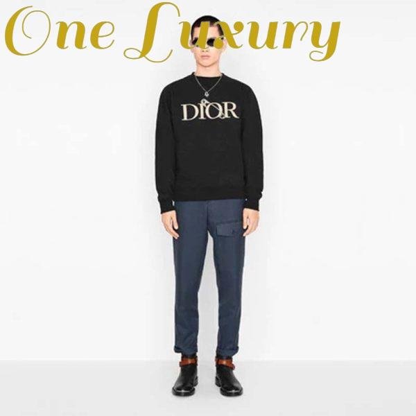 Replica Dior Men Oversized Dior And Judy Blame Sweatshirt Cotton-Black 4
