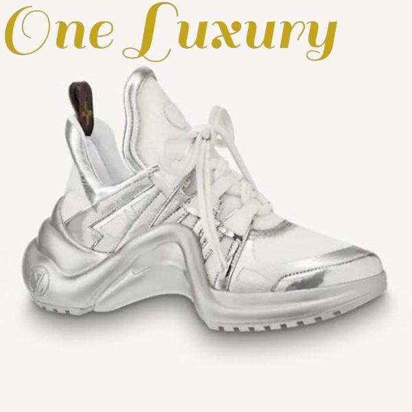 Replica Louis Vuitton Women LV Archlight Sneaker Technical Fabric Bold Metallic Details