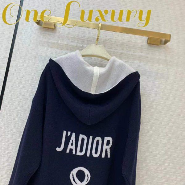 Replica Dior Women J’Adior 8 Hooded Sweater Black Cashmere Relaxed Fit 4