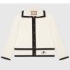 Replica Gucci Men Beverly Hills Cherry Print Sweatshirt Cotton Jersey Crewneck Puff Sleeves-Black 9