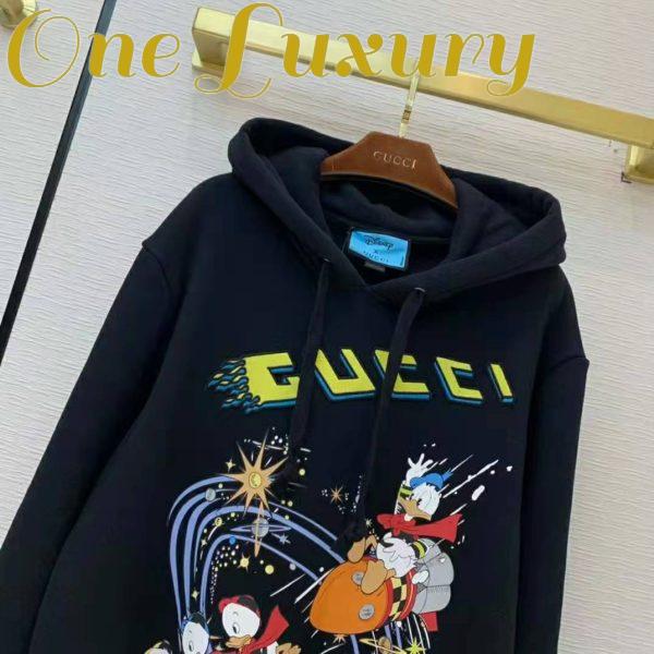 Replica Gucci Men Disney x Gucci Donald Duck Hooded Sweatshirt Fixed Hood Oversize Fit Cotton 7