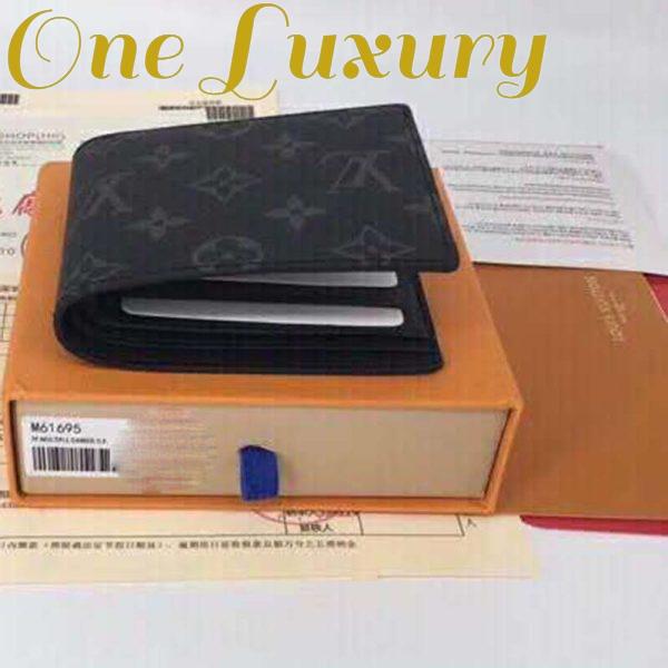 Replica Louis Vuitton LV Unisex Multiple Wallet Monogram Eclipse Canvas-Grey 5