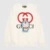 Replica Gucci Men Doraemon x Gucci Cotton Sweatshirt Crewneck Oversized Fit-Navy 14