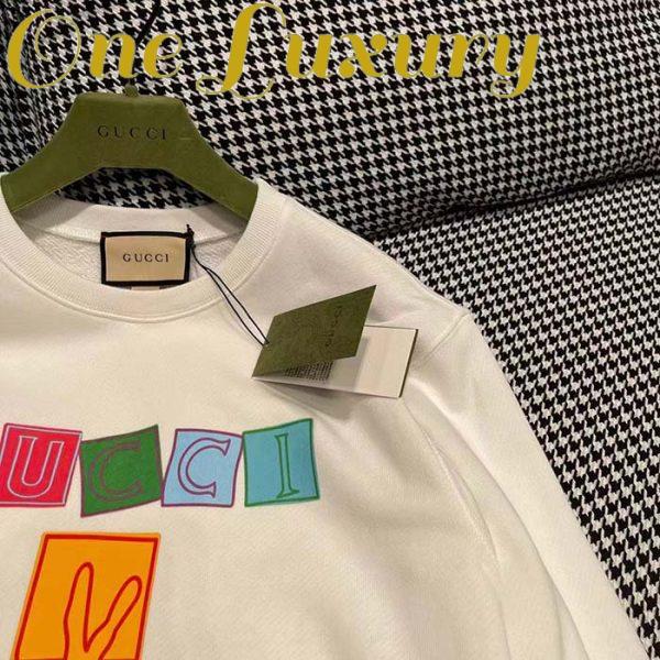 Replica Gucci Men GG Cotton Jersey Sweatshirt Crewneck Rib Cotton Long Sleeves 8