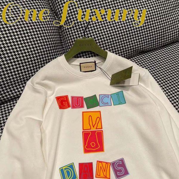 Replica Gucci Men GG Cotton Jersey Sweatshirt Crewneck Rib Cotton Long Sleeves 9