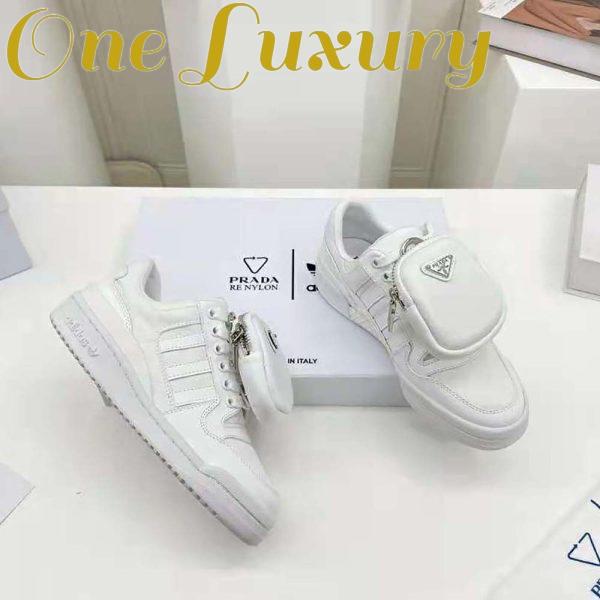 Replica Prada Women Adidas for Prada Re-Nylon Forum Sneakers-White 6