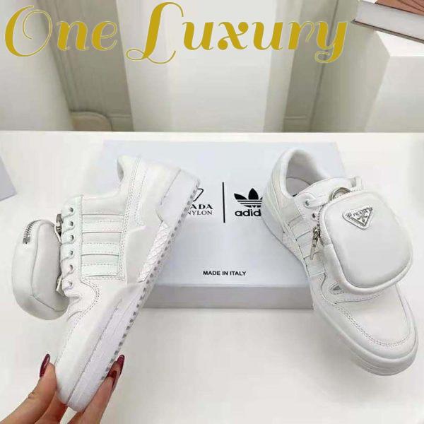 Replica Prada Women Adidas for Prada Re-Nylon Forum Sneakers-White 7