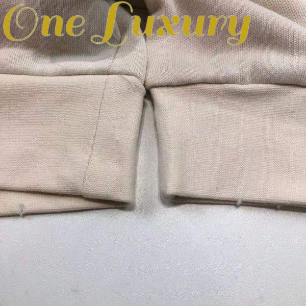 Replica Gucci Men Oversize Sweatshirt with Gucci Logo in 100% Cotton-White 10