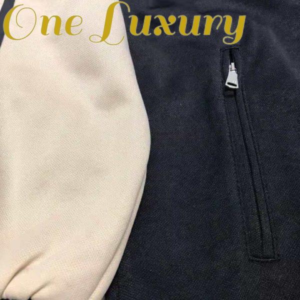 Replica Gucci Men Oversize Technical Jersey Jacket in GG Printed Nylon-Black 8