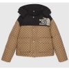 Replica Gucci Men Technical Jersey Zip-Up Jacket with Web Interlocking G-Blue 13