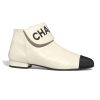 Replica Chanel Women Ankle Boots in Tweed & Calfskin 3.6 cm Heel-Beige 12