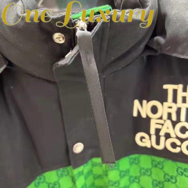 Replica Gucci Men The North Face x Gucci Padded Jacket Green Ebony GG Canvas 7