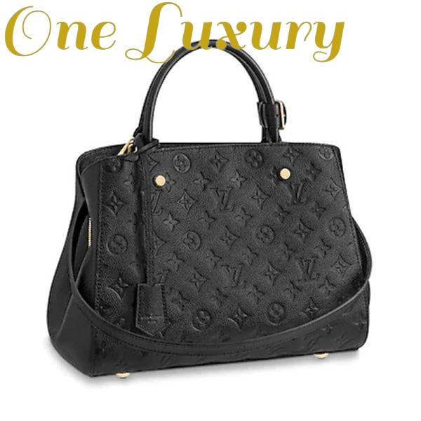 Replica Louis Vuitton LV Women Montaigne MM Handbag Monogram Empreinte Leather 3