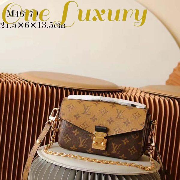 Replica Louis Vuitton LV Women Pochette Métis Bag Brown Monogram Reverse Coated Canvas 2