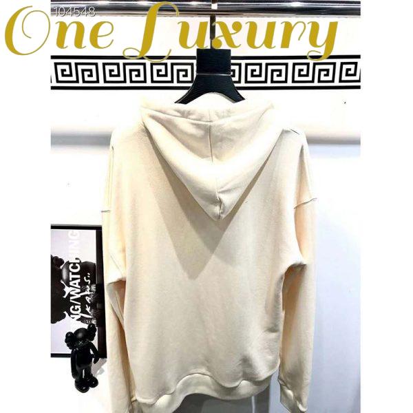 Replica Gucci Women Disney x Gucci Hooded Sweatshirt White Felted Organic Cotton Jersey 5