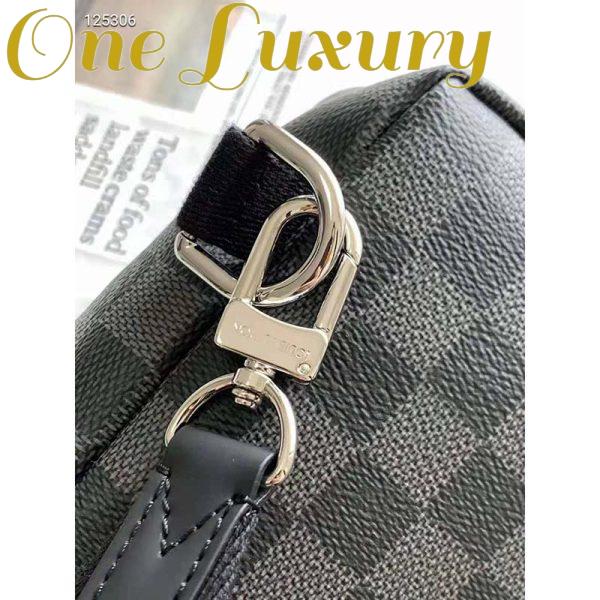 Replica Louis Vuitton Unisex Avenue Sling Bag Coated Damier Graphique Canvas Textile Lining 7
