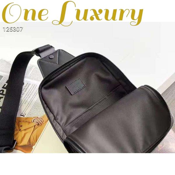 Replica Louis Vuitton Unisex Avenue Sling Bag Monogram Macassar Coated Canvas Textile Lining 6
