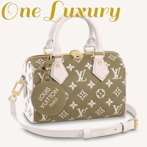 Replica Louis Vuitton Women Speedy Bandouliere 20 Bag Printed Embossed Grained Cowhide Leather
