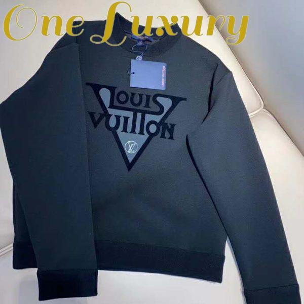 Replica Louis Vuitton LV Women LV Midnight Sweatshirt in Cotton Jersey-Black 4