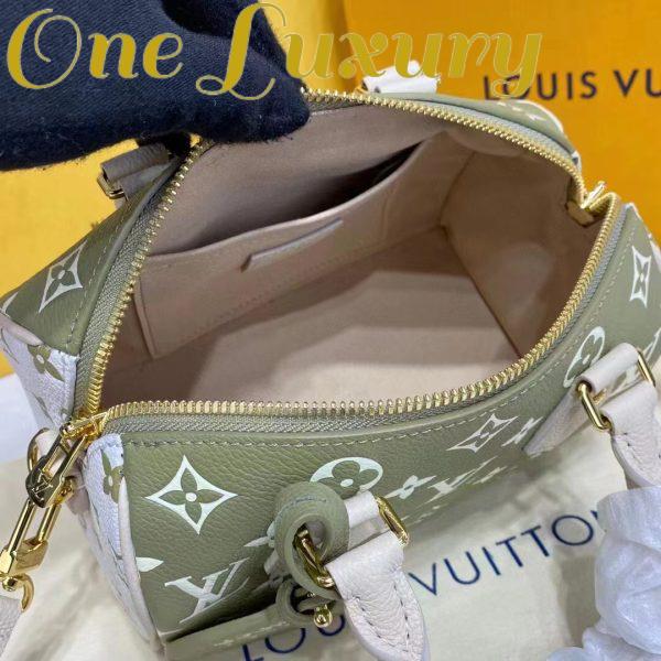 Replica Louis Vuitton Women Speedy Bandouliere 20 Bag Printed Embossed Grained Cowhide Leather 8