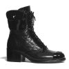 Replica Dior Unisex CD Shoes D-Major Boot Black White Technical Fabric Black Calfskin 15