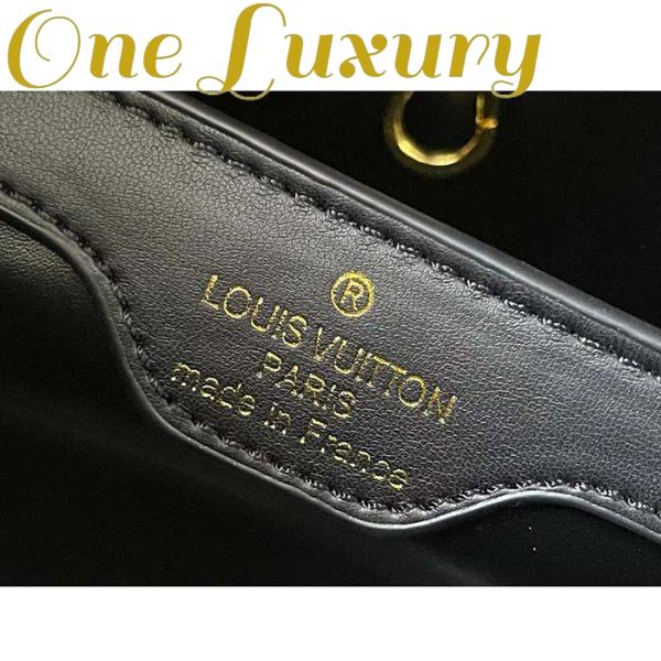 Replica Louis Vuitton Women LV Since 1854 Capucines MM Gray Embroidered Calfskin Cowhide 11