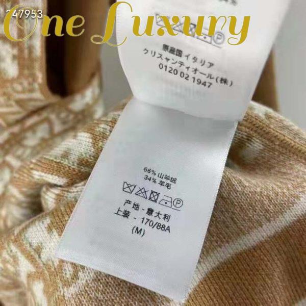 Replica Dior CD Women Coat Belt Brown Double-Sided Wool Silk 10