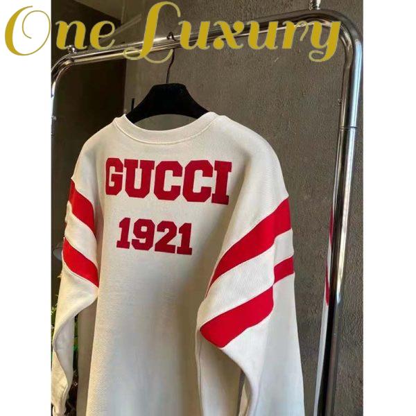 Replica Gucci GG Men Gucci 100 Cotton Sweatshirt Off-White Heavy Felted Jersey 6