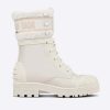 Replica Dior Women CD D-Leader Ankle Boot White Quilted Cannage Calfskin 15