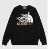 Replica Gucci GG Men The North Face x Gucci Sweatshirt Brown Cotton Jersey Crewneck Oversized Fit 16