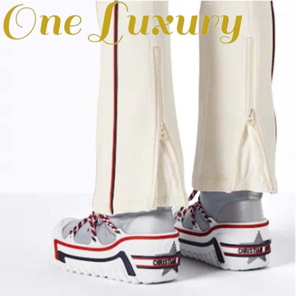 Replica Dior Women CD DiorAlps Snow Ankle Boot Silver-Tone Star Reflective Technical Fabric 13