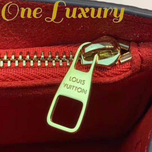 Replica Louis Vuitton LV Women Croisette Chain Wallet Scarlet Red Damier Ebene Coated Canvas 13