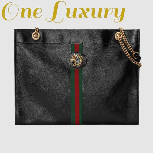 Replica Gucci GG Women Rajah Large Tote Bag in Cerise Leather 4