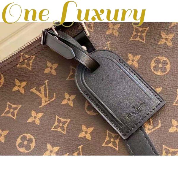 Replica Louis Vuitton LV Unisex Keepall Bandoulière 45 Brown Coated Canvas Cowhide Leather 9
