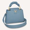 Replica Louis Vuitton LV Women Capucines BB Handbag Cream Beige Pearly Pink Taurillon Leather