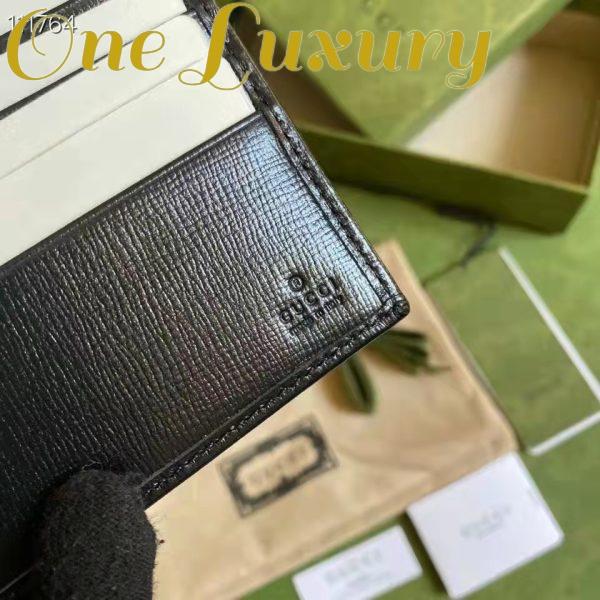 Replica Gucci GG Unisex Wallet Interlocking G Black GG Supreme Canvas 5