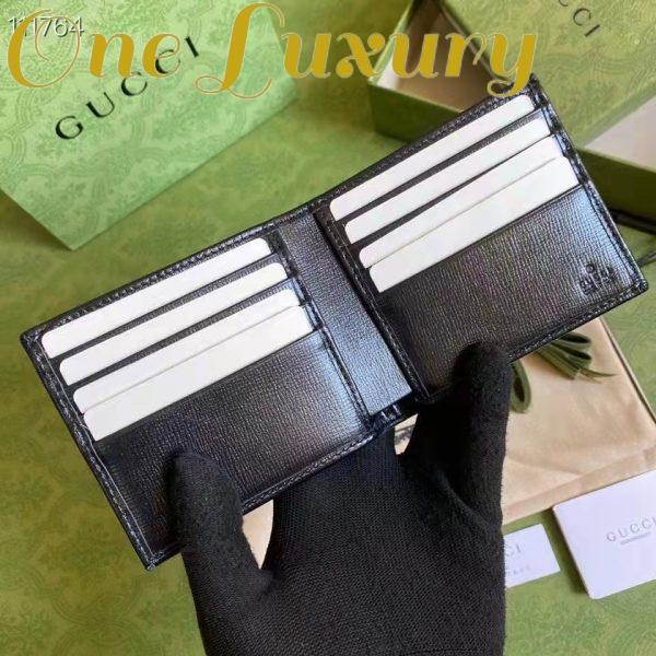 Replica Gucci GG Unisex Wallet Interlocking G Black GG Supreme Canvas 8