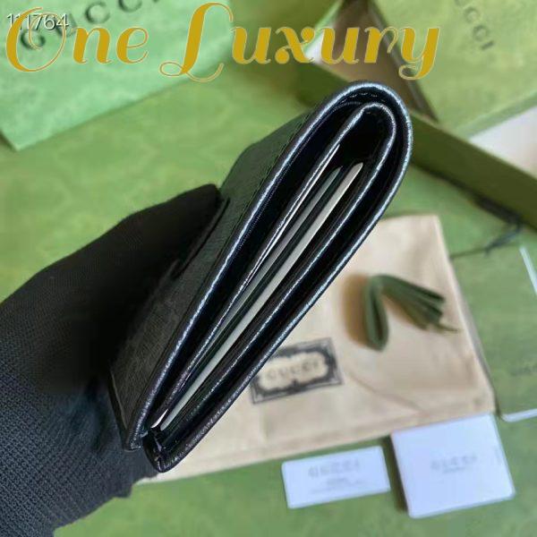Replica Gucci GG Unisex Wallet Interlocking G Black GG Supreme Canvas 10