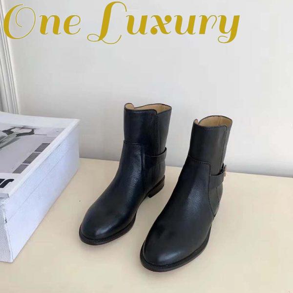 Replica Dior Women Dior Empreinte Ankle Boot ‘CD’ Signature Black Calfskin 7