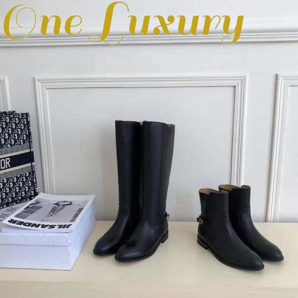 Replica Dior Women Dior Empreinte Ankle Boot ‘CD’ Signature Black Calfskin 8