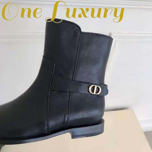 Replica Dior Women Dior Empreinte Ankle Boot ‘CD’ Signature Black Calfskin 11