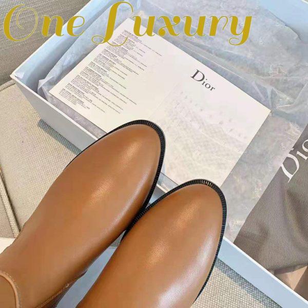 Replica Dior Women Dior Empreinte Boot ‘CD’ Signature Ochre Soft Calfskin 9