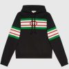 Replica Gucci Women Houndstooth Wool Cropped Sweater Crew Neck Cropped Shape Red and Black 15