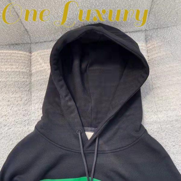 Replica Gucci Women Interlocking G Print Sweatshirt Washed Black Light Felted Cotton Jersey 5