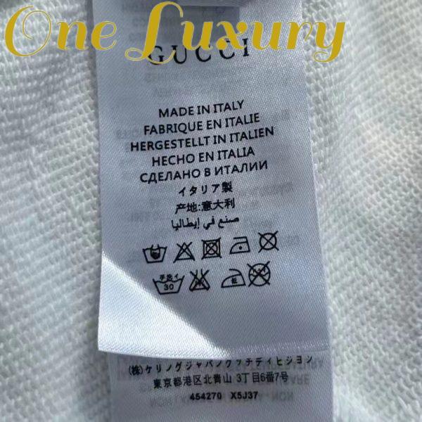 Replica Gucci Women Interlocking G Print Sweatshirt Washed Black Light Felted Cotton Jersey 10