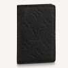 Replica Louis Vuitton Unisex LV Pocket Organizer Monogram Black Taurillon Leather Cowhide Leather
