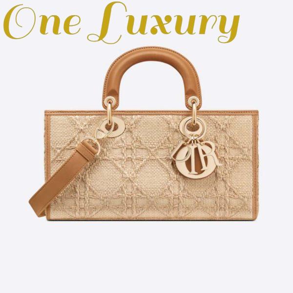 Replica Dior Women CD Lady D-Joy Bag Beige Natural Cannage Raffia