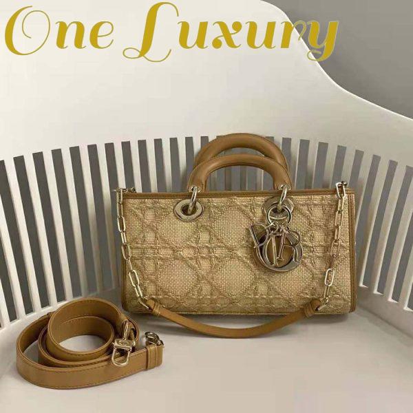 Replica Dior Women CD Lady D-Joy Bag Beige Natural Cannage Raffia 2