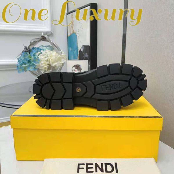 Replica Fendi Women Force Black Leather Chelsea Boots 8